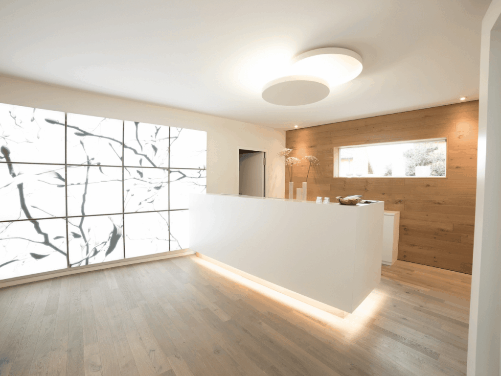 Empfang in der Zahnarztpraxis Dr. Henninger